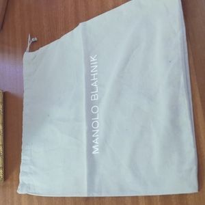 Manolo blahnik shoe dust bag